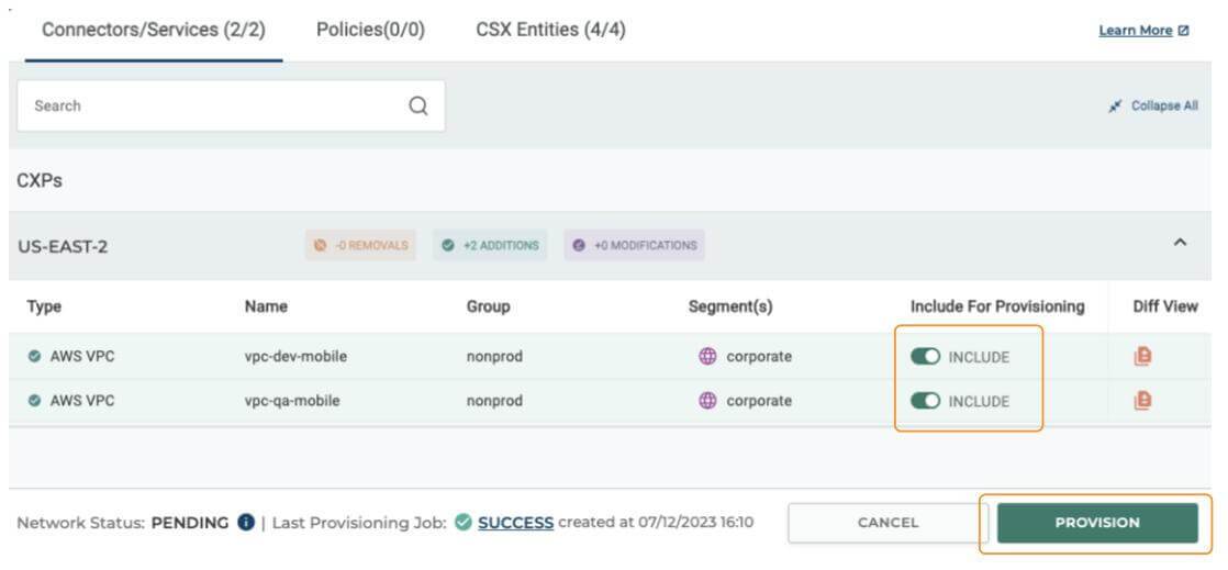 Provisioning via Portal